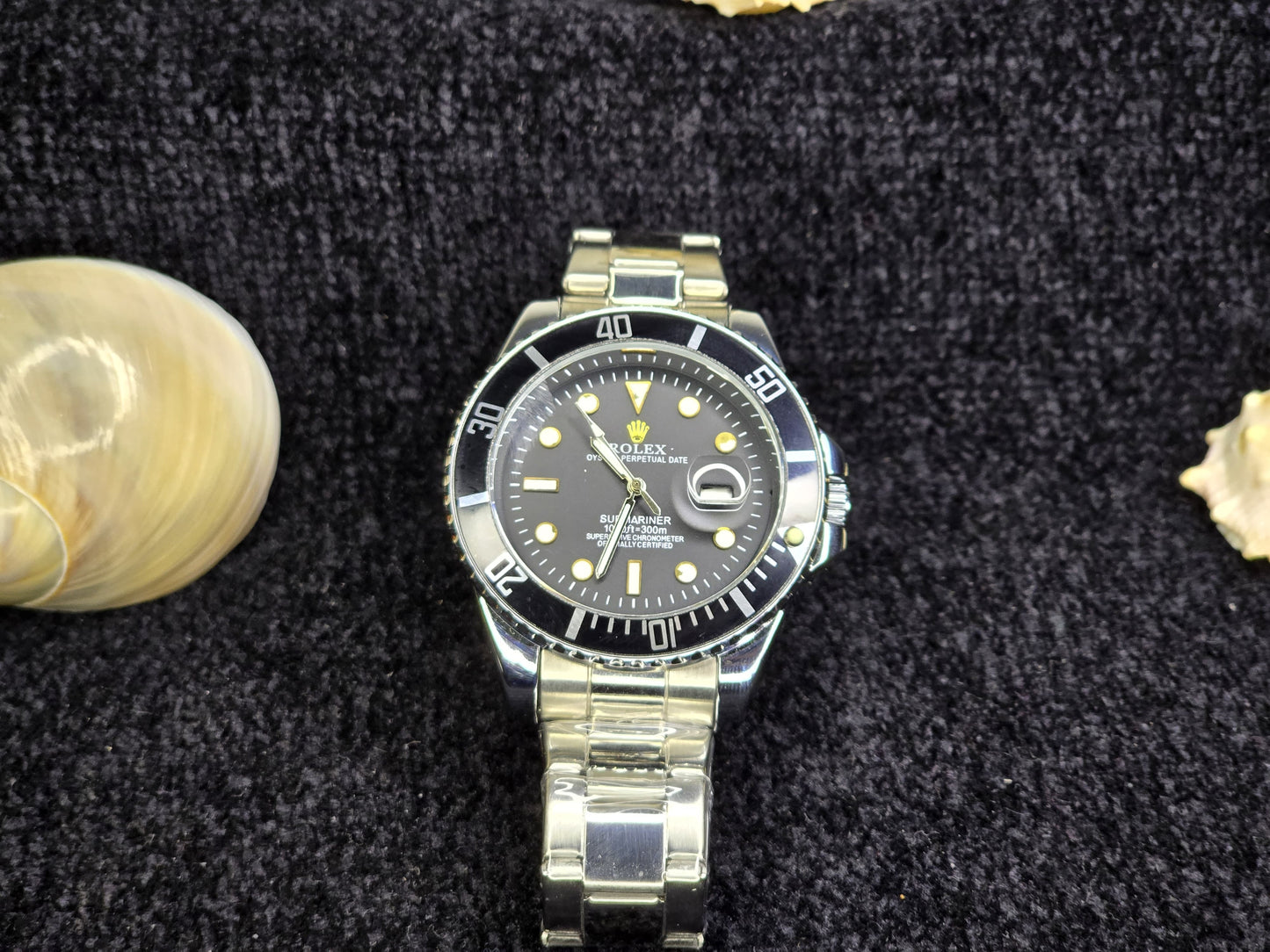 Rolex Date Black Rotating Bezel