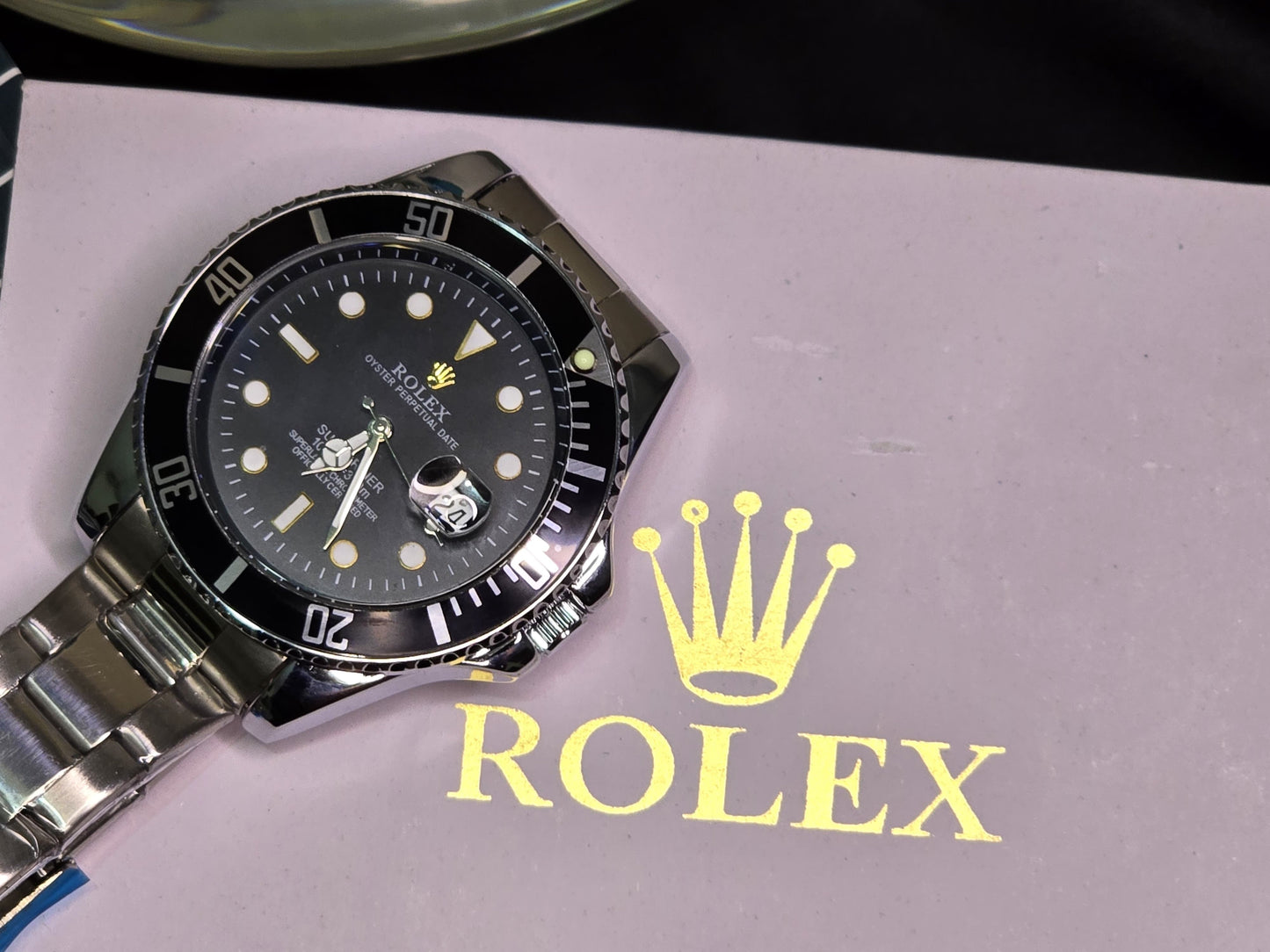 Rolex Date Black Rotating Bezel