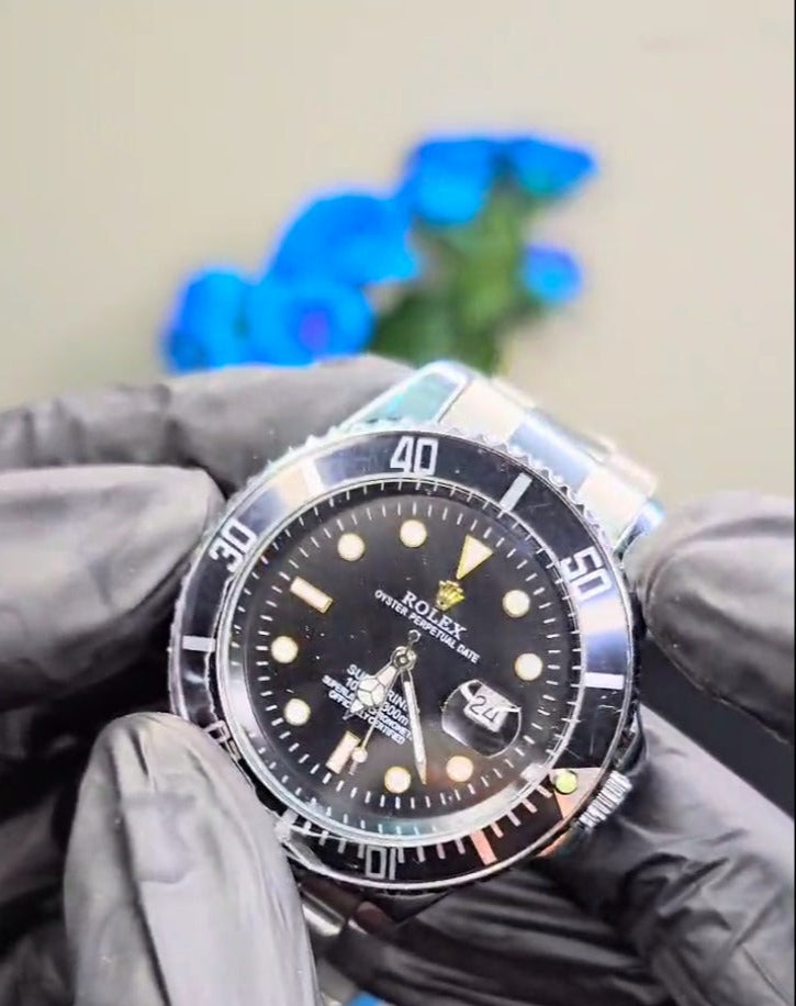 Rolex Date Black Rotating Bezel